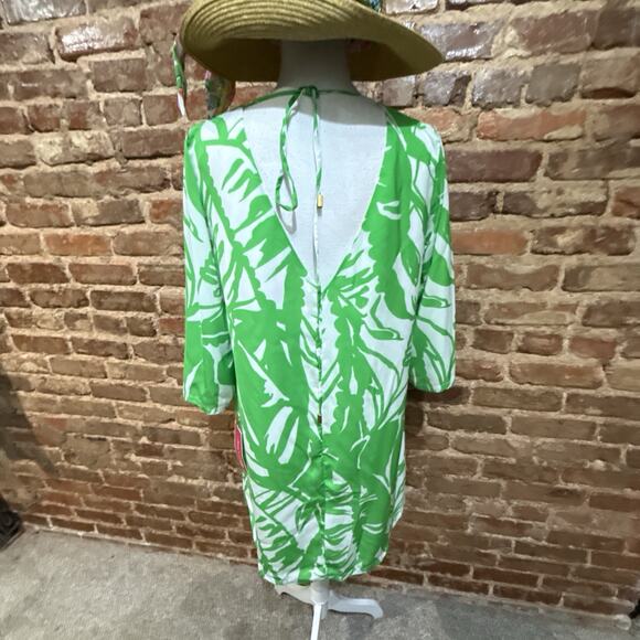 LILLY PULITZER for Target Medium Boom Boom Shift Dress Tropical Leaves Green L - Picture 5 of 12